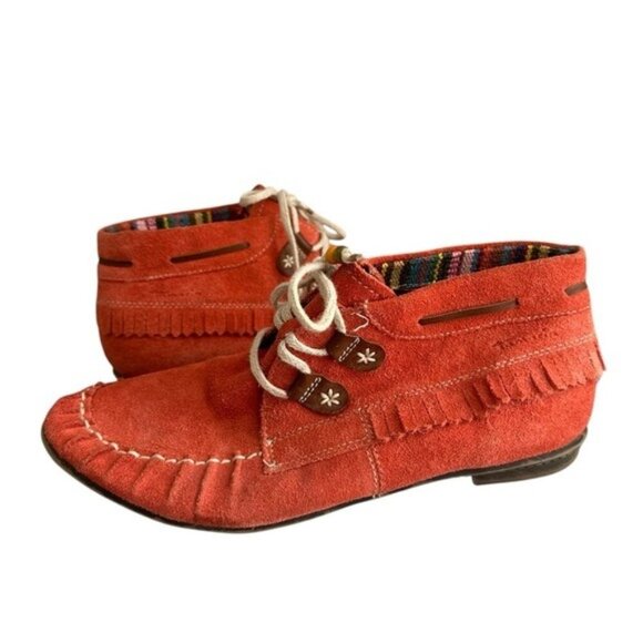 Tamaris Suede Western Ankle Boots Sz 10 Moccasin Style, Western Chic, Desertcore - Picture 1 of 10